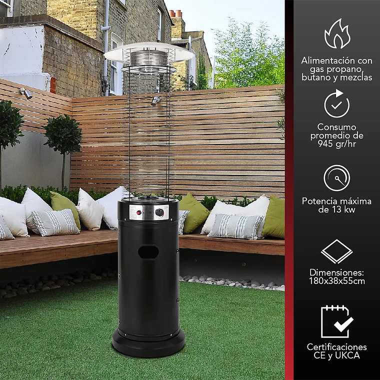 ESTUFA DE PATIO EXTERIOR CILINDRO 13 KW 3