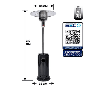 ESTUFA DE PATIO EXTERIOR SOMBRERO 13 KW