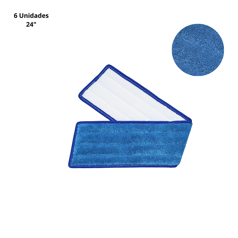 MOPA PLANA DE MICROFIBRA - Azul 24” 1