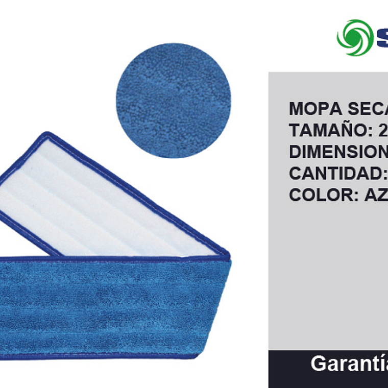 MOPA PLANA DE MICROFIBRA - Azul 24” 3