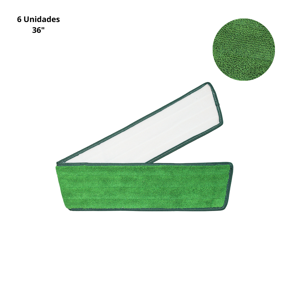 MOPA PLANA DE MICROFIBRA - Verde 36” 1