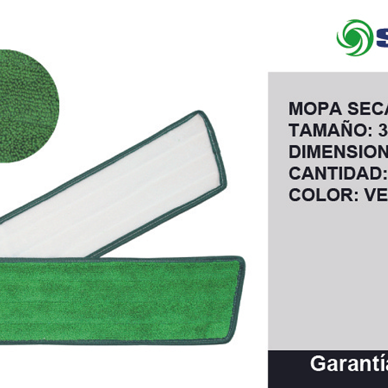 MOPA PLANA DE MICROFIBRA - Verde 36” 3