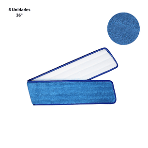 MOPA PLANA DE MICROFIBRA - Azul 36”