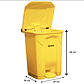 BASURERO PLÁSTICO CON PEDAL 50 L SOIN - Miniatura 2