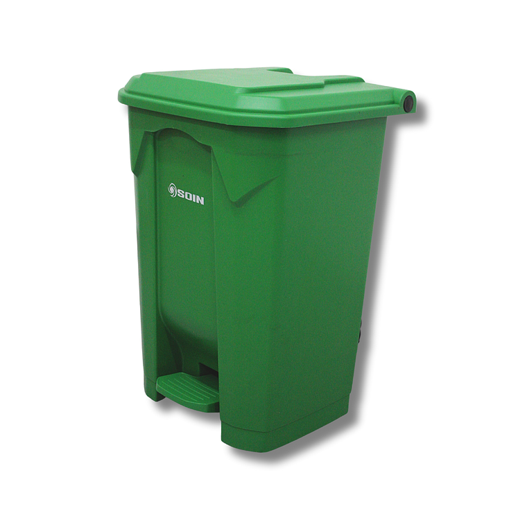 BASURERO PLÁSTICO CON PEDAL 80 L SOIN 1