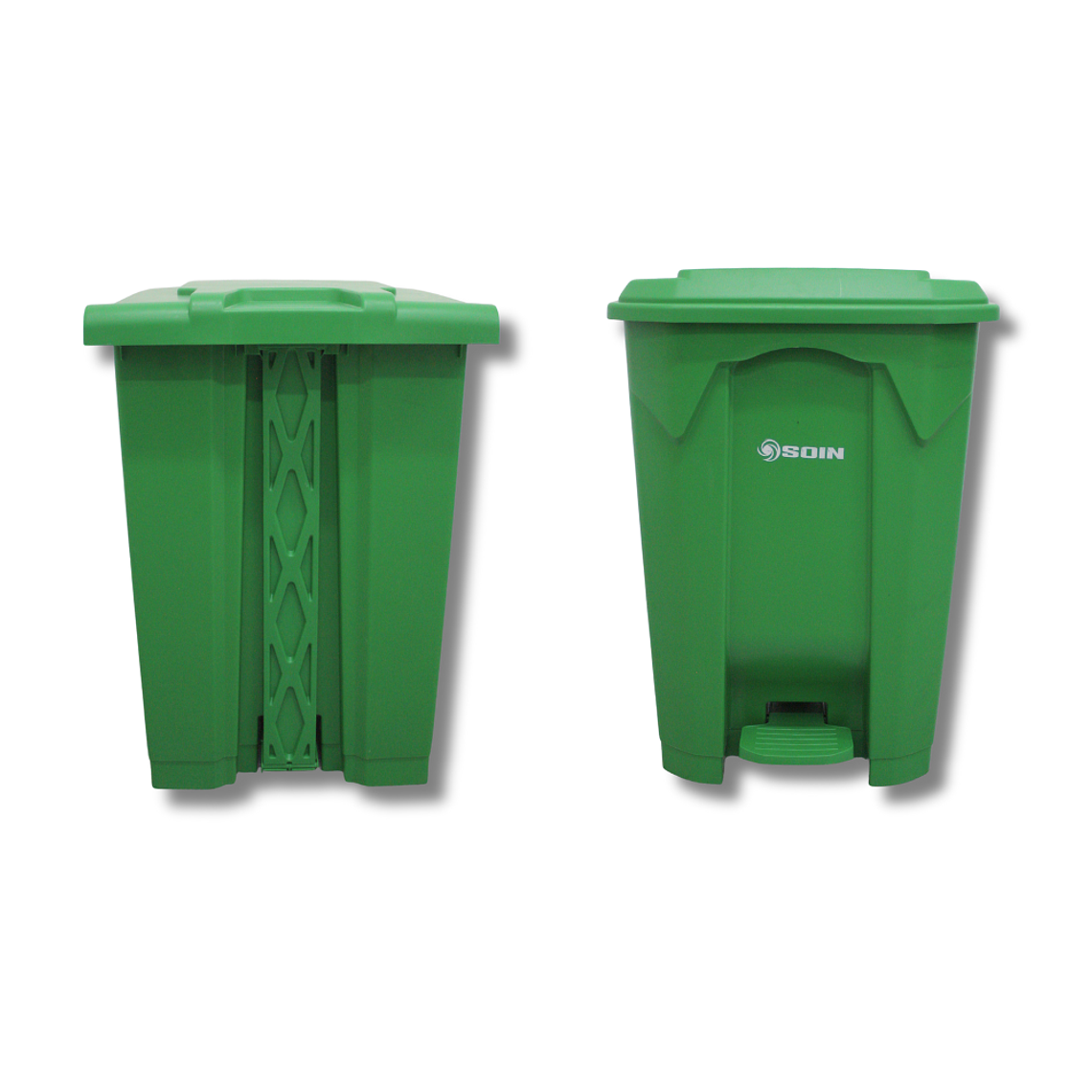 BASURERO PLÁSTICO CON PEDAL 80 L SOIN 3