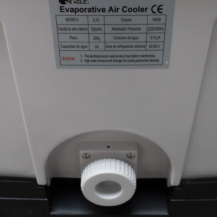 ENFRIADOR DE AIRE INDUSTRIAL 7,500 M³/H 8