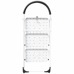 PISO ESCALERA PLEGABLE DE ACERO CON 3 PELDAÑOS - 150 kg