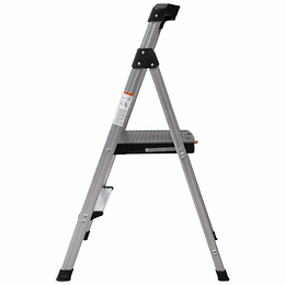 PISO ESCALERA INDUSTRIAL 2 NIVELES CON BARANDA DE APOYO