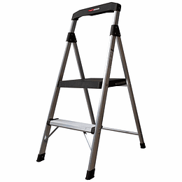 PISO ESCALERA INDUSTRIAL 2 NIVELES CON BARANDA DE APOYO