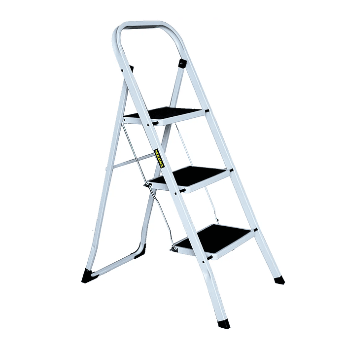 PISO ESCALERA PLEGABLE DE ACERO 3 PELDAÑOS PROFESIONAL 1