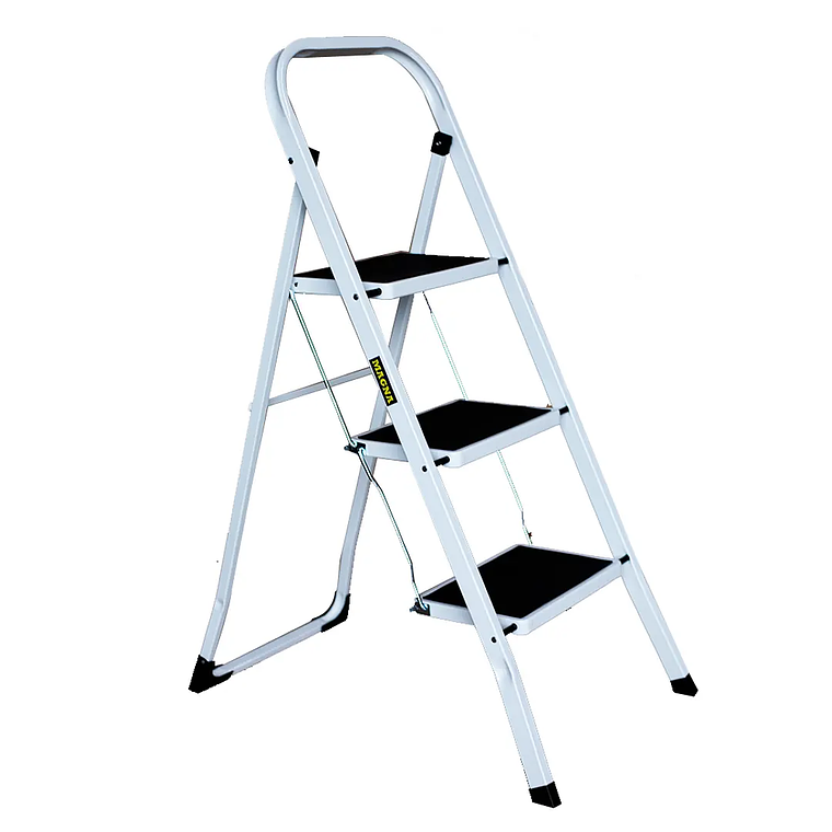PISO ESCALERA PLEGABLE DE ACERO 3 PELDAÑOS PROFESIONAL 1