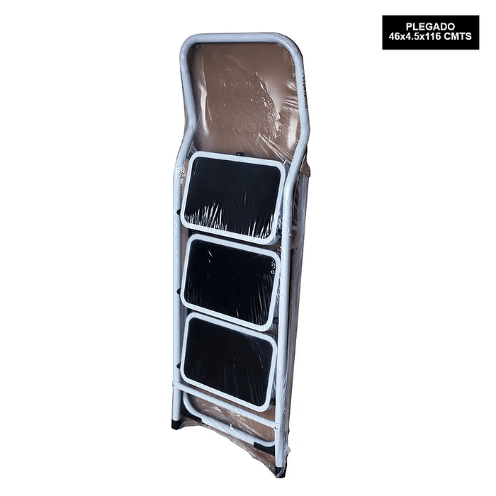 PISO ESCALERA PLEGABLE DE ACERO 3 PELDAÑOS PROFESIONAL 4