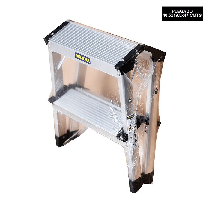 PISO ESCALERA ALUMINIO PLEGABLE 2 PELDAÑOS 4