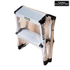 PISO ESCALERA ALUMINIO PLEGABLE 2 PELDAÑOS 4