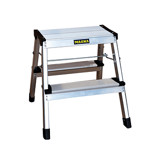 PISO ESCALERA ALUMINIO PLEGABLE 2 PELDAÑOS