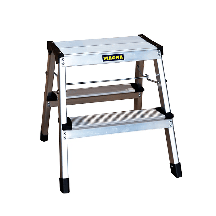 PISO ESCALERA ALUMINIO PLEGABLE 2 PELDAÑOS 1