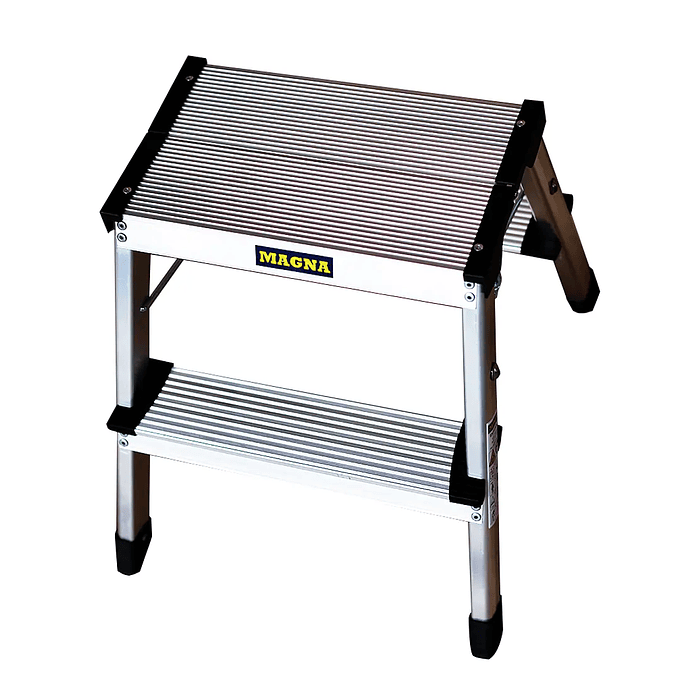 PISO ESCALERA ALUMINIO PLEGABLE 2 PELDAÑOS 2