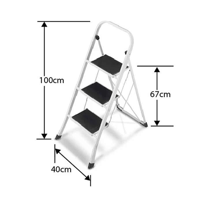 PISO ESCALERA METÁLICO 3 PELDAÑOS CON ASA DE SEGURIDAD 2