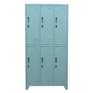 LOCKER 3 CUERPOS 6 CASILLEROS