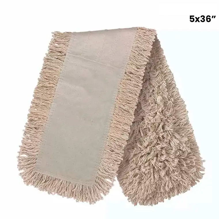 Repuesto Mopa Seca Blanca de Hilo Grueso 5x36