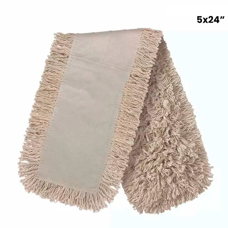 Mopa Seca Blanca de Hilo Grueso 5x24