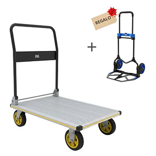 KIT PRO: CARRO ALUMINIO MANGO ABATIBLE + CARRO PLEGABLE GRATIS