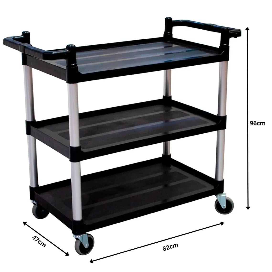CARRO NEGRO - 85KG - 82x47x23cm 2