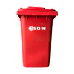 CONTENEDOR DE BASURA ROJO 360L CON RUEDAS SOIN - Miniatura 2