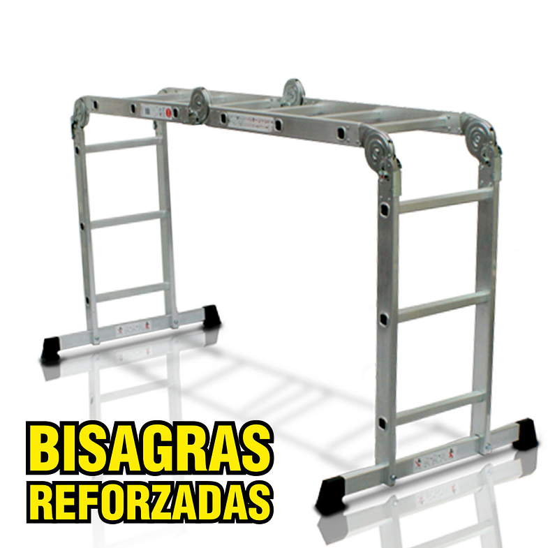 ESCALERA MULTIPROPOSITO ALUMINIO 12 PELDAÑOS 150 KG 3