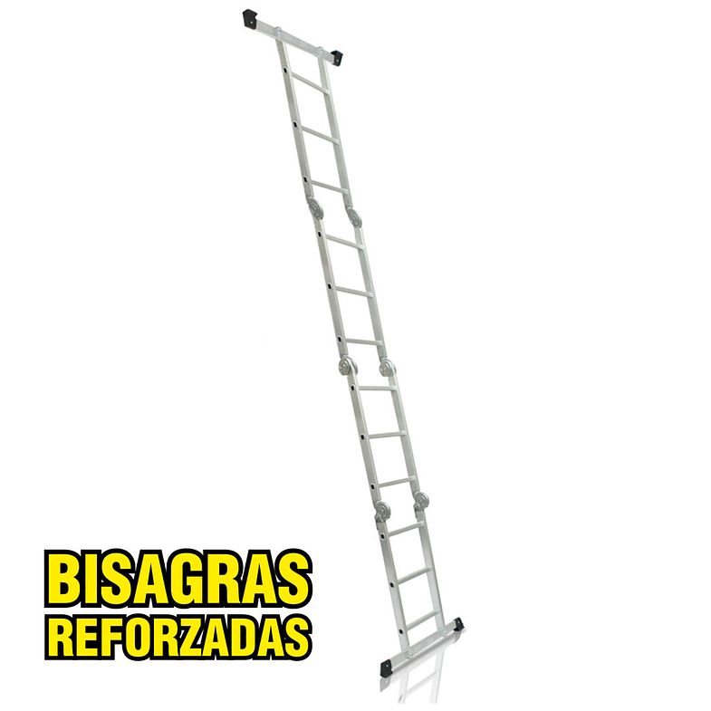 ESCALERA MULTIPROPOSITO ALUMINIO 12 PELDAÑOS 150 KG 6