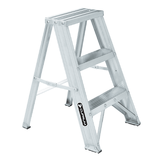 PISO ESCALERA ALUMINIO 3 PELDAÑOS 0.61 MTS CUPRUM 1