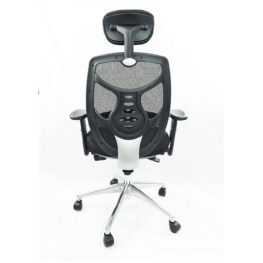 SILLA GERENCIAL ERGONOMICA CON CABECERA BASE ALUMINIO 3