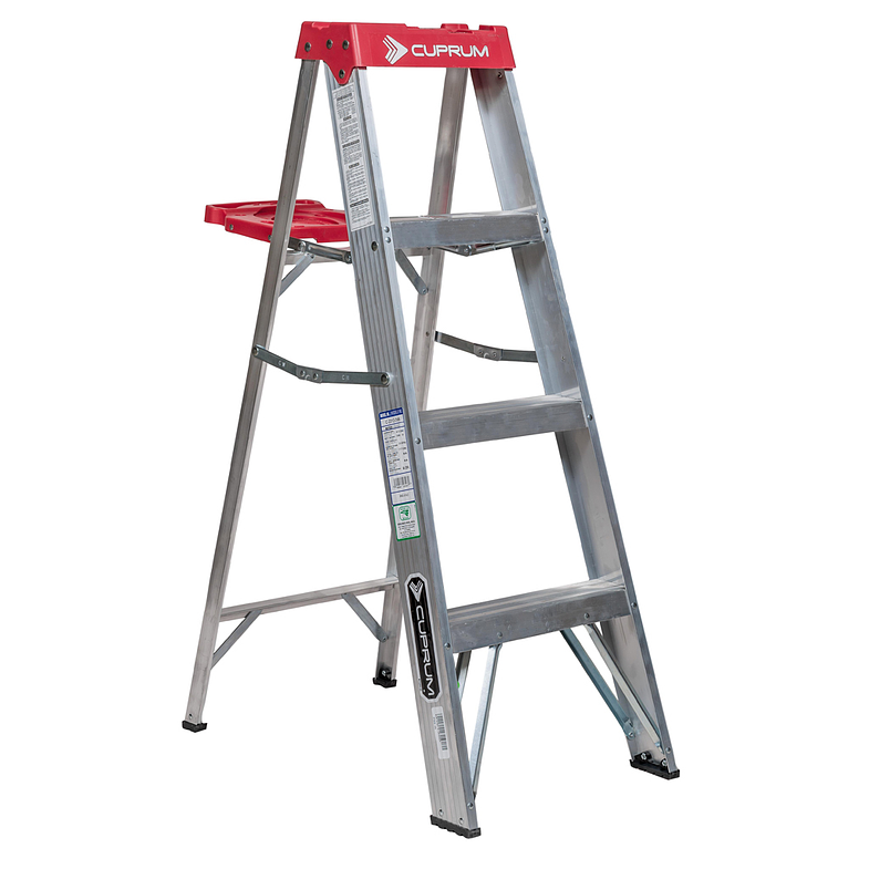 ESCALERA ALUMINIO TIJERA 4 PELDAÑOS 122 CM CUPRUM 1