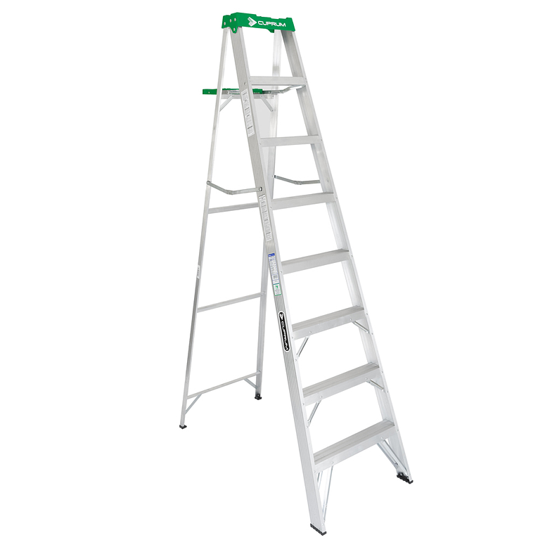 ESCALERA ALUMINIO TIJERA 8 PELDAÑOS 2.44 M. CUPRUM 1