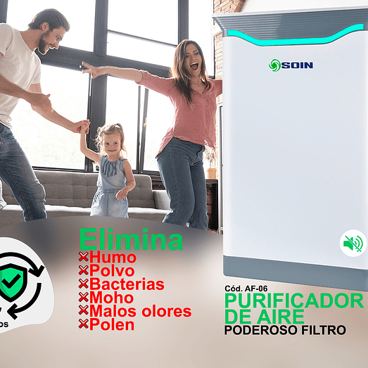 PURIFICADOR DE AIRE DE 7 ETAPAS 70m2 HOME PRO 5