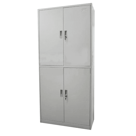 ARMARIO LOCKER METALICO 4 PUERTAS CON REPISAS 185 CM TECNOPLUS 1