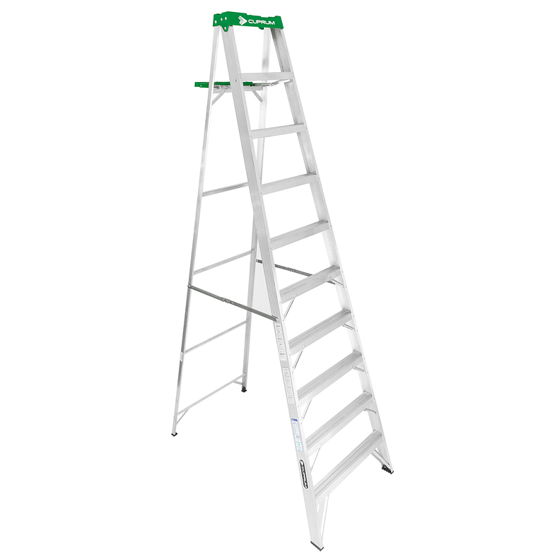 ESCALERA ALUMINIO TIJERA 10 PELDAÑOS 3.05 M. CUPRUM 1