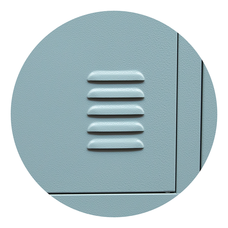 LOCKER 2 CUERPOS 4 CASILLEROS 6