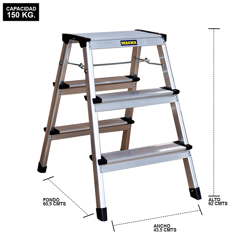 PISO ESCALERA PLEGABLE 3P LIVIANO 2