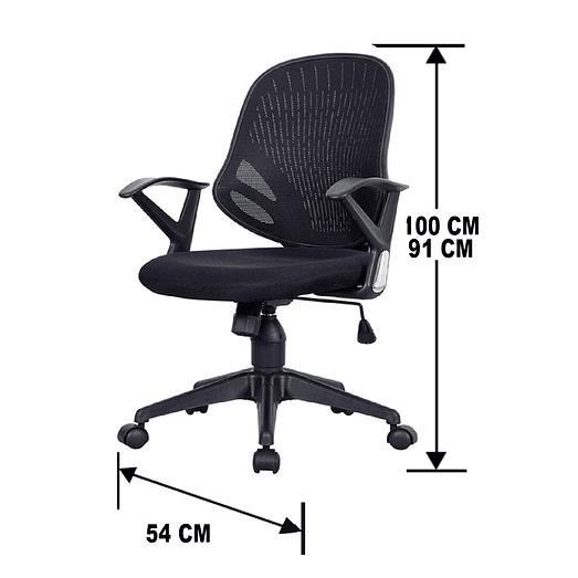 SILLA EJECUTIVA GIRATORIA PROFESIONAL NYLON 2