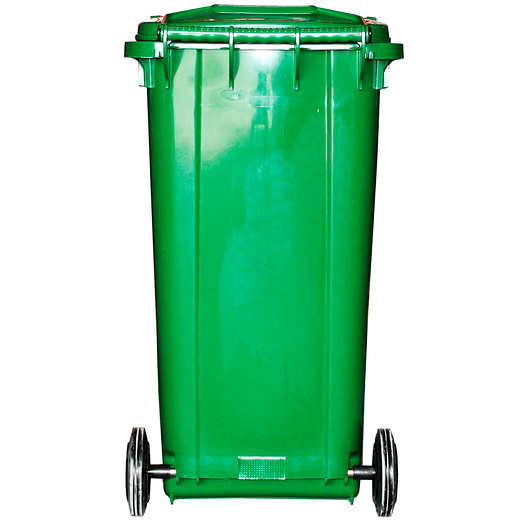  CONTENEDOR DE BASURA VERDE CON RUEDAS 240 L SOIN 3