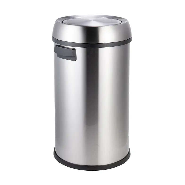 BASURERO ACERO INOXIDABLE CON TAPA GIRATORIA 65 L SOIN 4