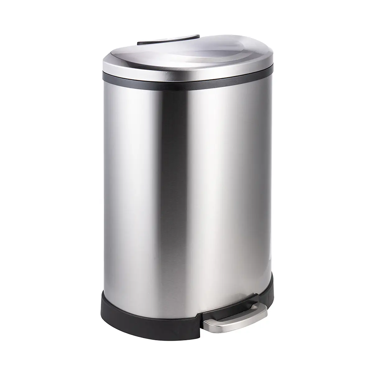 BASURERO ACERO INOXIDABLE CON PEDAL 50 LTS SOIN