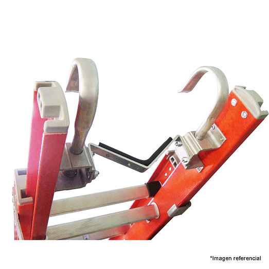 GANCHOS AISLADO ESCALERA TELESCOPICA TRAVESAÑO 2