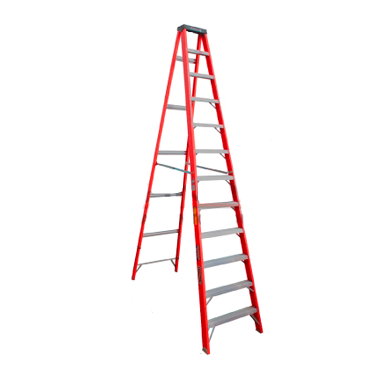  ESCALERA FIBRA DE VIDRIO TIJERA 12 PELDAÑOS 225 KG CUPRUM 1