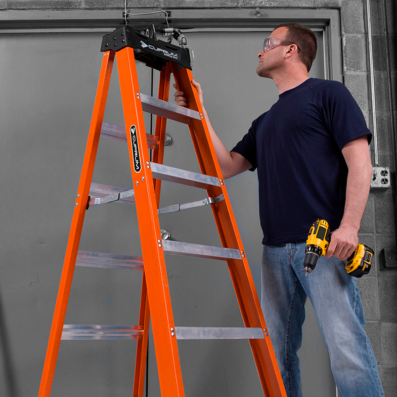  ESCALERA FIBRA DE VIDRIO TIJERA 12 PELDAÑOS 225 KG CUPRUM 3