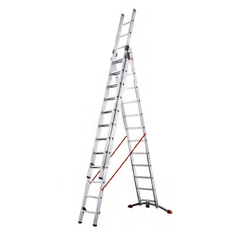 ESCALERA ALUMINIO TIJERA TELESCOPICA 3X12 PELDAÑOS HAILO 1