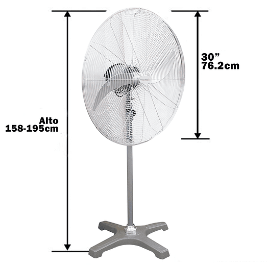 VENTILADOR DE PEDESTAL 30