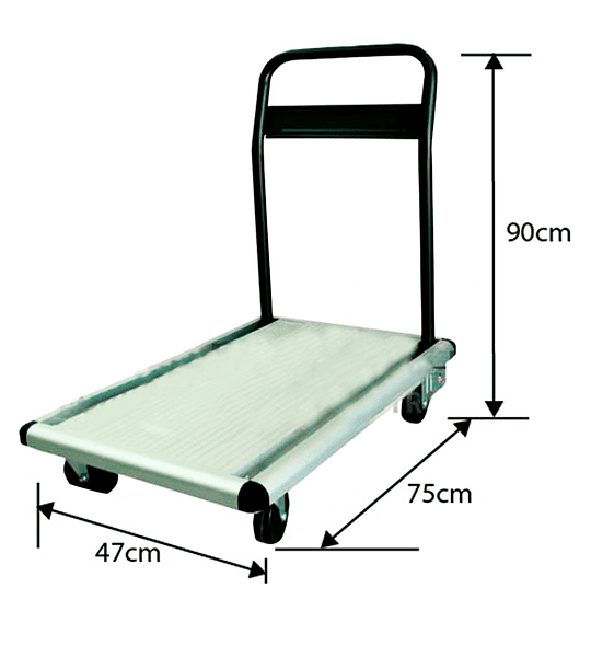 CARRO PLATAFORMA ALUMINIO PLEGABLE 100 KG. TECNOPLUS